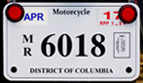 2014 Motorcycle plate no. MR-4824