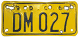 1966 (exp. 3-31-67) motorcycle dealer plate no. DM027