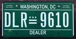 2011 Dealer plate no. 9610