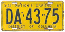 1956 (exp. 3-31-57) Dealer plate no. DA-43-75