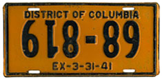 1940 plate with upside-down numbers