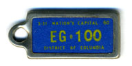 1959 (exp. 3-31-60) D.C. DAV key tag no. EG-100