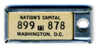 1972 (exp. 3-31-73) D.C. DAV key tag no. 899-878