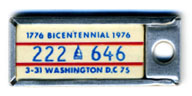 1974 (exp. 3-31-75) D.C. DAV key tag no. 222-646