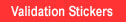 Navigation bar element linking to validation stickers page