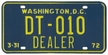 1971 (exp. 3-31-72) Trailer Dealer no. DT-010