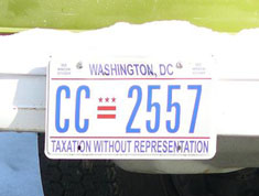 Current style passenger plate no. CC-2557