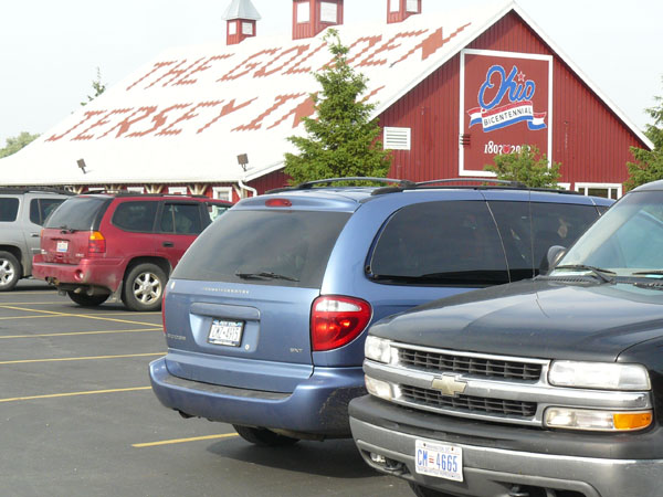 D.C. auto plate no. CM-4665 on a Chevrolet parked at Wright's Jersey Dairy in Yellow Springs, Ohio.