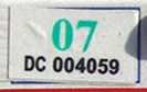 2006 (expires 2007) sticker, green on white