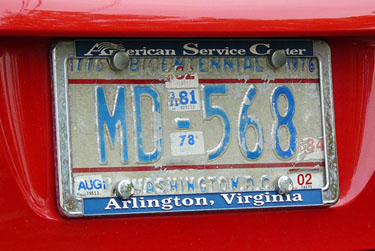 Click here to return to the MD section of the Non-Passenger Plates page.