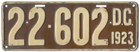 1923 plate no. 22-602